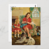 Postkarte für klassische Illustration (Vorne/Hinten)