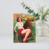 Postkarte für klassische Illustration (Stehend Vorderseite)