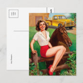 Postkarte für klassische Illustration (Vorne/Hinten)