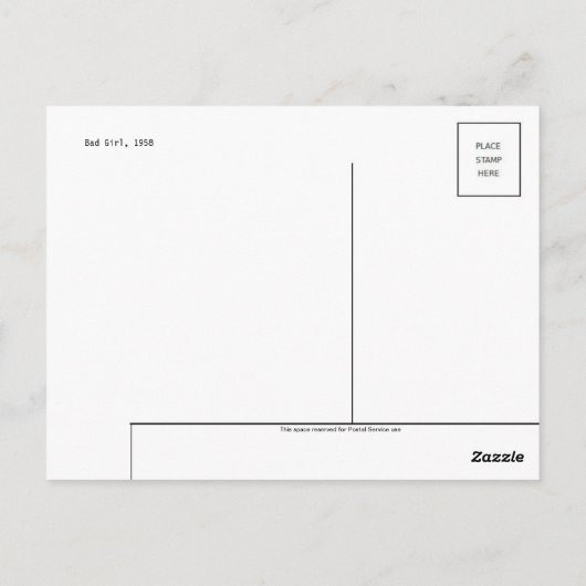 Postkarte für klassische Illustration (Rückseite)