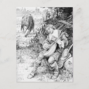 Postkarte für klassische Illustration