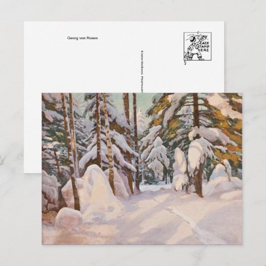 Postkarte für klassische Malerei (Vorne/Hinten)