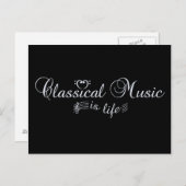 Postkarte für klassische Musik (Vorne/Hinten)