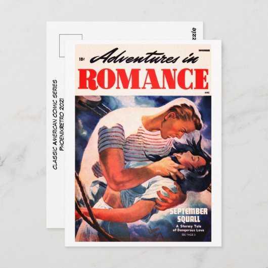 Postkarte für klassisches Comic (Vorne/Hinten)