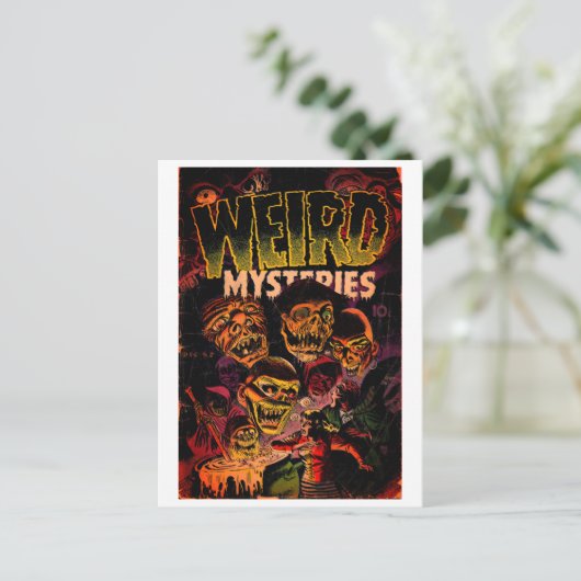 Postkarte für klassisches Comic (Stehend Vorderseite)