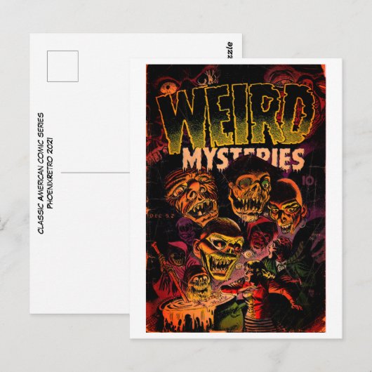 Postkarte für klassisches Comic (Vorne/Hinten)