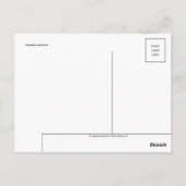 Postkarte für klassisches Foto (Rückseite)