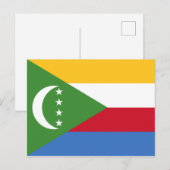 Postkarte für Komoren (Vorne/Hinten)