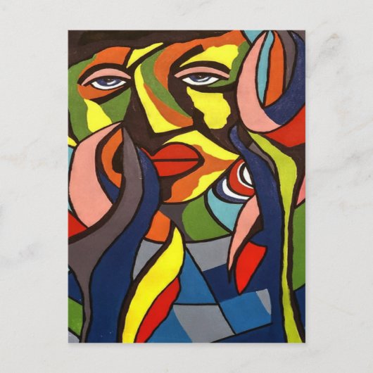 Postkarte für kreative afrikanische Kunst (Vorderseite)