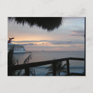 Postkarte für Kreuzfahrten und Sonnenuntergänge