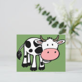 Postkarte für Kuh (Stehend Vorderseite)
