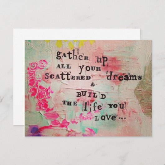 Postkarte für Leben und Traum (Vorne/Hinten)