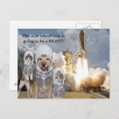 Postkarte für Lehrer für das neue Schuljahr (Vorne/Hinten)