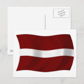 Postkarte für Lettland (Vorne/Hinten)