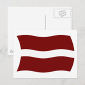 Postkarte für Lettland (Vorne/Hinten)
