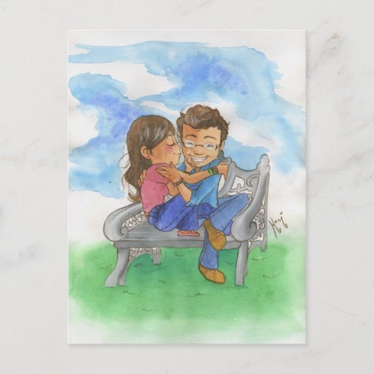 Postkarte für Liebhaber (Vorderseite)