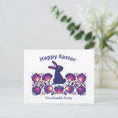 Postkarte für Lila Ostern (Stehend Vorderseite)