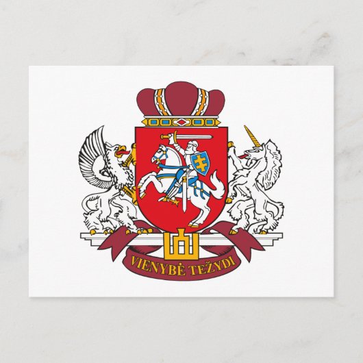 Postkarte für Litauen (Vorderseite)