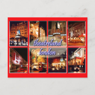 Postkarte für Londoner Theater