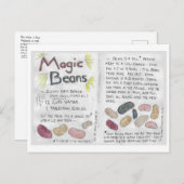 Postkarte für magische Bohnen (Vorne/Hinten)
