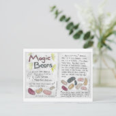 Postkarte für magische Bohnen (Stehend Vorderseite)
