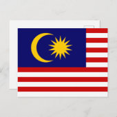 Postkarte für Malaysia (Vorne/Hinten)