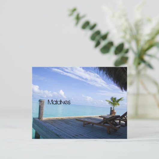 Postkarte für Malediven (Stehend Vorderseite)