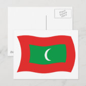 Postkarte für Malediven (Vorne/Hinten)
