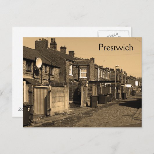 Postkarte für Manchester Back Streets (Vorne/Hinten)