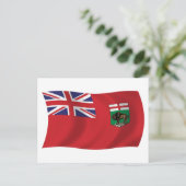 Postkarte für Manitoba-Flag (Stehend Vorderseite)