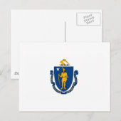 Postkarte für Massachusetts (Vorne/Hinten)