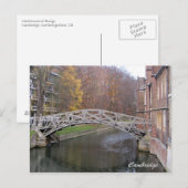 Postkarte für mathematische Brücke (Vorne/Hinten)