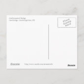 Postkarte für mathematische Brücke (Rückseite)
