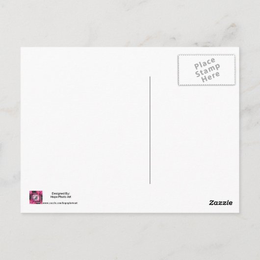 Postkarte für meinen Garten (Rückseite)