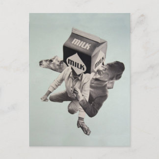 Postkarte für Milchabholung
