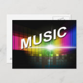 Postkarte für Musikabbildungen (Vorne/Hinten)