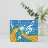 Postkarte für Musikabbildungen (Stehend Vorderseite)