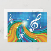 Postkarte für Musikabbildungen (Vorne/Hinten)