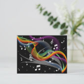 Postkarte für Musikabbildungen (Stehend Vorderseite)