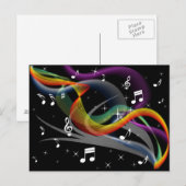 Postkarte für Musikabbildungen (Vorne/Hinten)
