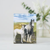 Postkarte für Mutter und Fohlen (Stehend Vorderseite)