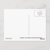 Postkarte für Mutter und Fohlen (Rückseite)