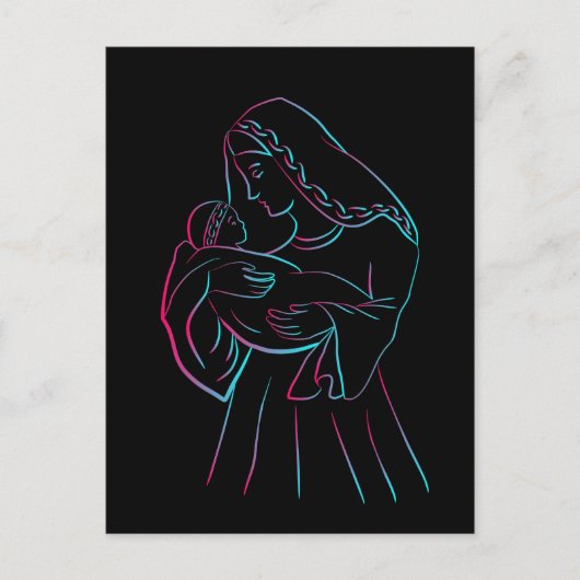 Postkarte für Mutter und Kind (Vorderseite)