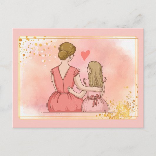 Postkarte für Mutter und Tochter (Vorderseite)