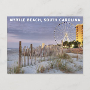 Postkarte für Myrtenstrand im südlichen Carolina