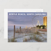 Postkarte für Myrtenstrand im südlichen Carolina (Vorne/Hinten)