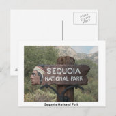 Postkarte für Nationalparks (Vorne/Hinten)