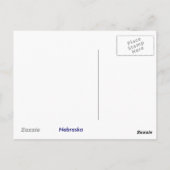 Postkarte für Nebraska (Rückseite)