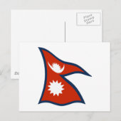 Postkarte für Nepal (Vorne/Hinten)