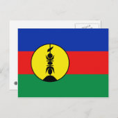Postkarte für Neukaledonien (Vorne/Hinten)